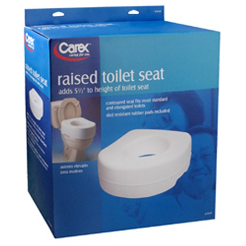 Carex, Carex Raised Toilet Seat, 1 each