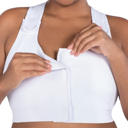 Post-Surgery Bra, White, Super Queen Size, 56 to 60 Inch - 1 count