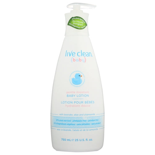 Live Clean, Gentle Moisture Baby Lotion, 25 Oz