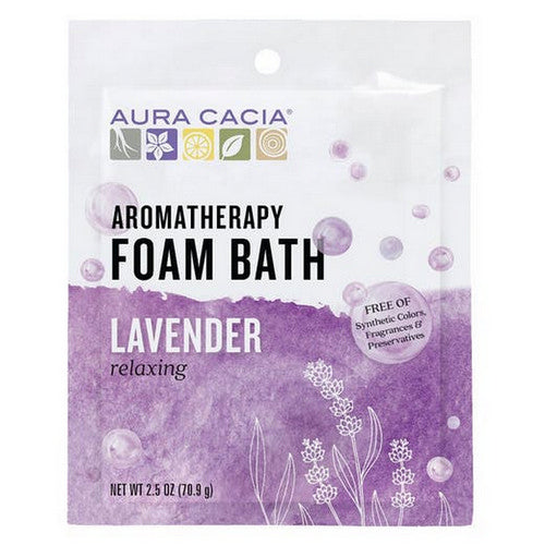 Aura Cacia, Aromatherapy Foam Bath, Lavender 2.5 oz