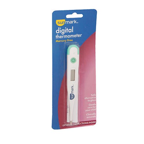 Sunmark, Sunmark Digital Thermometer Mercury Free, 1 each