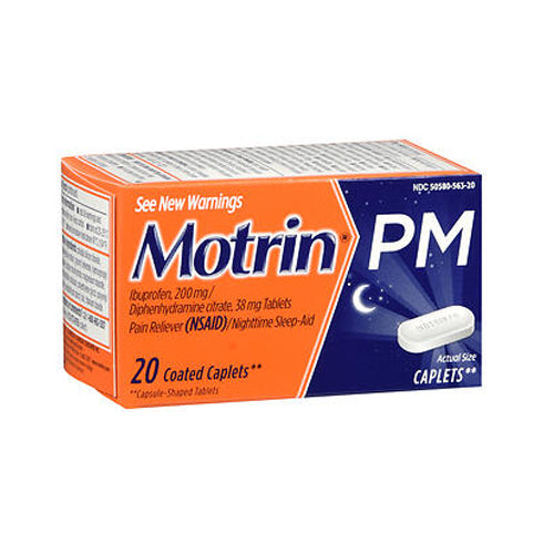 Motrin, Motrin Pm Coated Caplets, 20 caplets