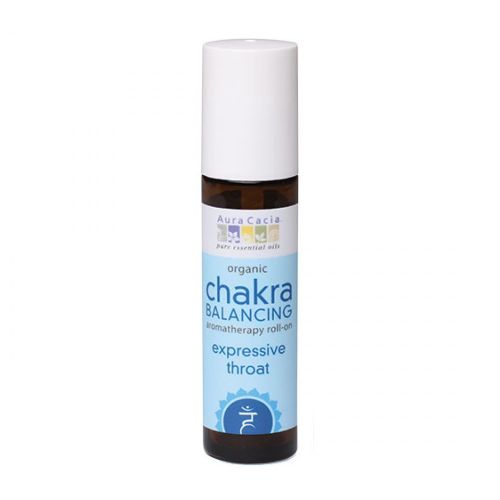 Aura Cacia, Chakra Balancing Aromatherapy Roll On, Expressive Throat 0.31 oz