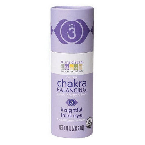 Aura Cacia, Chakra Balancing Aromatherapy Roll On, Insightful Third Eye 0.31 oz