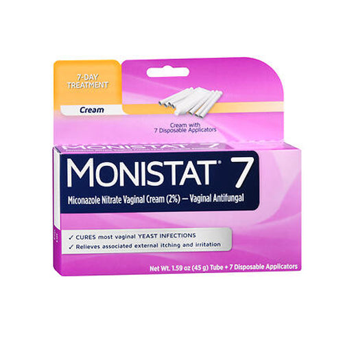 Emerson Healthcare Llc, MONISTAT Vaginal Antifungal Cream with Disposable Applicators, 7 Each