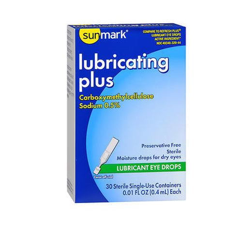 Sunmark, Lubricating Plus Eye Drops, Count of 1