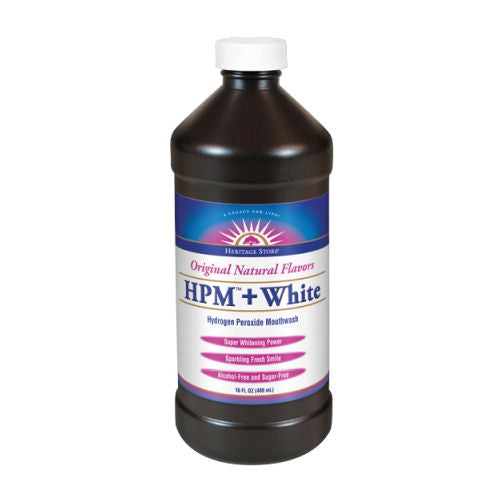 Heritage Store, Hydrogen Peroxide Mouthwash White, Menthol 16 oz