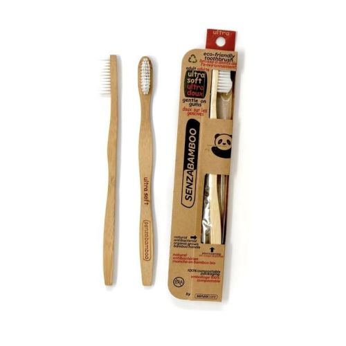 Senzacare, Bamboo Toothbrush Soft, Adult 1 Count