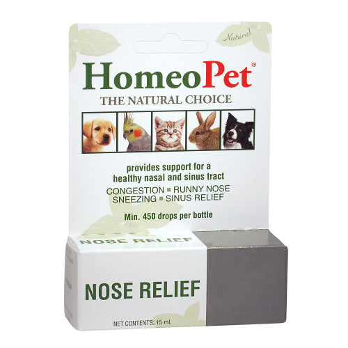 Nose Relief Drops 15 ml by HomeoPet Solutions