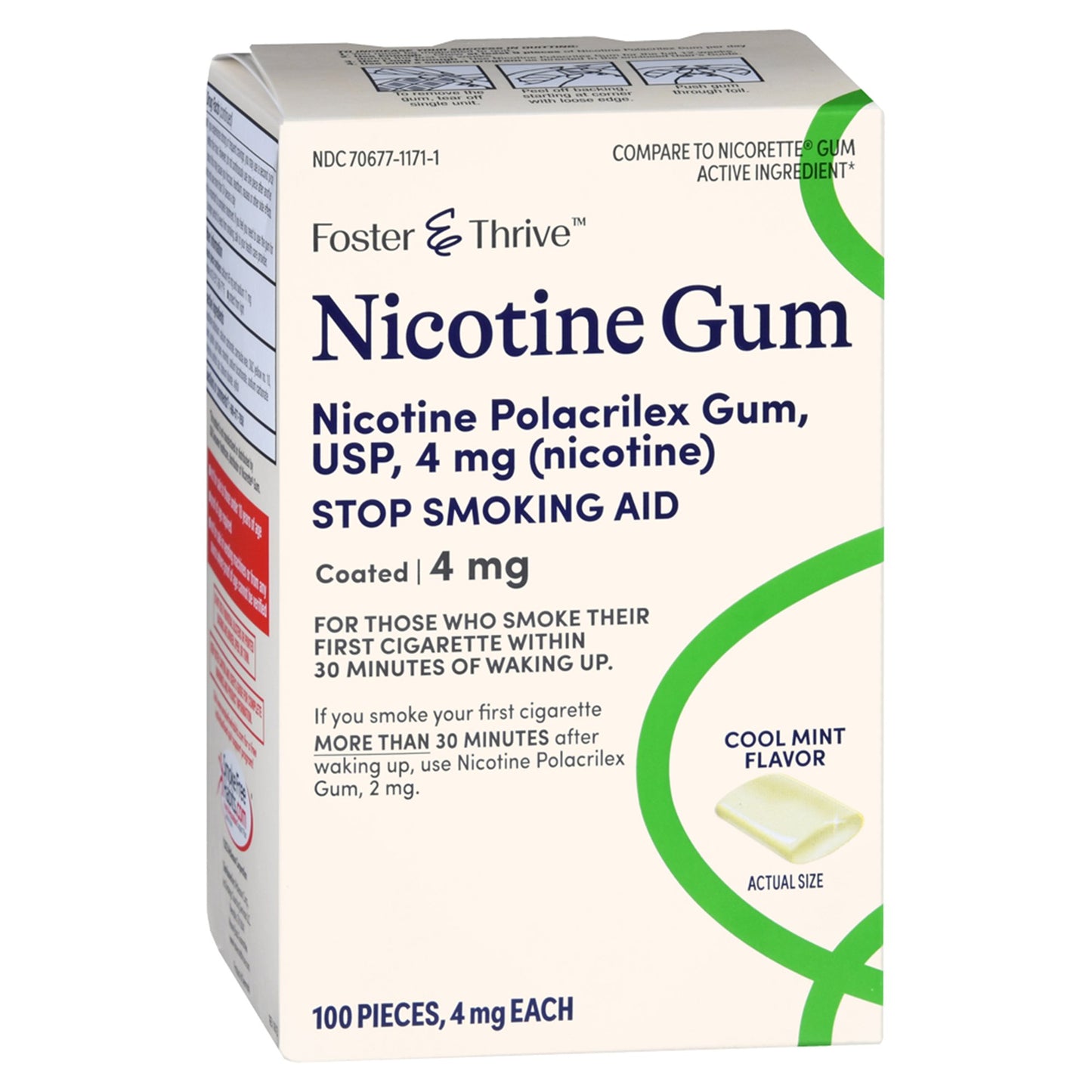 Nicotine Gum, 4 mg - 100 count
