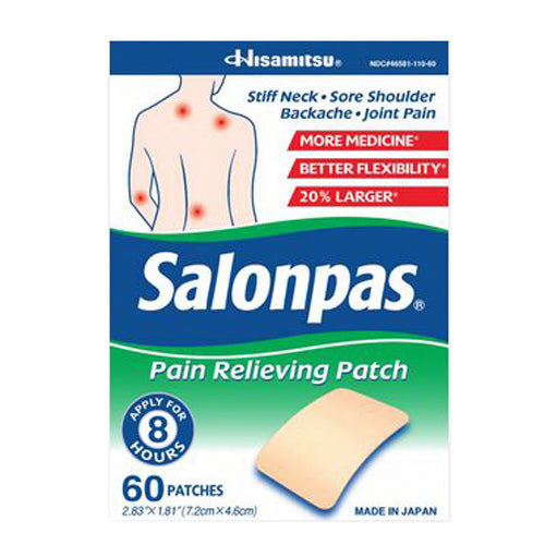 Salonpas, Salonpas Pain Relieving Patch, 60 Count