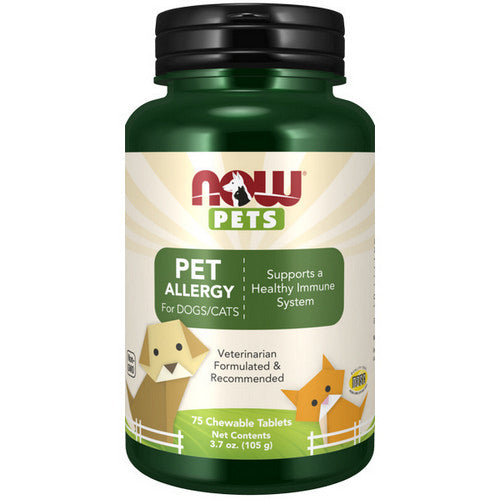 Now Foods, Pets Allergy, 75 Tabs