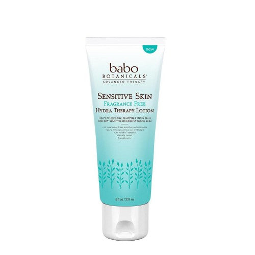 Babo Botanicals, Sensitive Skin Hydra Therapy Lotion Fragrance Free, 8 Oz