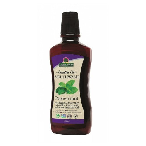 Nature's Answer, Essential Oil Mouthwash, Peppermint 16 Oz