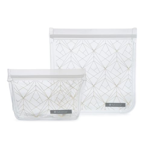 Full Circle Home, ZipTuck Reusable Lunch Bag, 2 Count