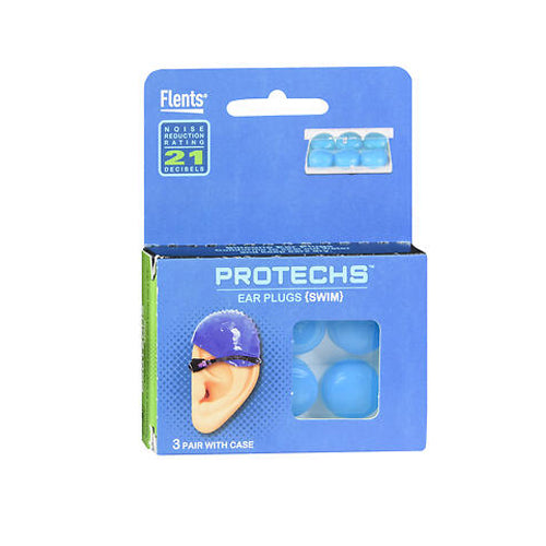 Flents, Flents Protechs Ear Plugs Swim, 3 Each