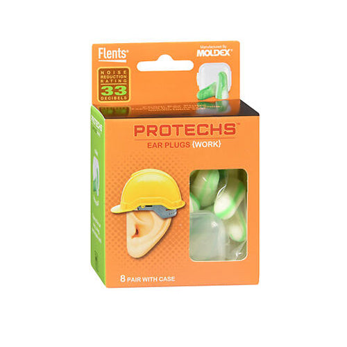 Flents, Flents Protechs Ear Plugs Work, 8 Each