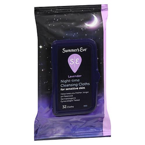 Summers Eve, Summer's Eve Night-Time Cleansing Cloths, 32 Count