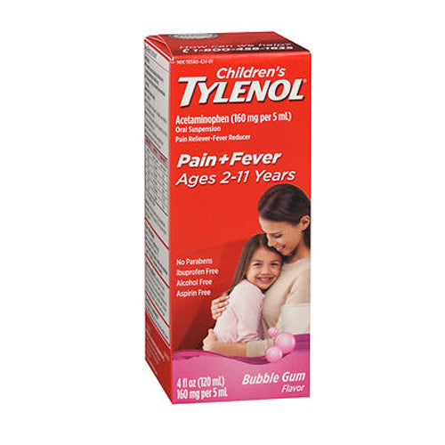 Tylenol, Tylenol Children's Pain + Fever Oral Suspension Bubblegum, 4 Oz