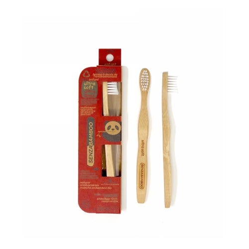 Senzacare, Ultra Soft Child Bamboo Toothbrush, 0, 1 Count
