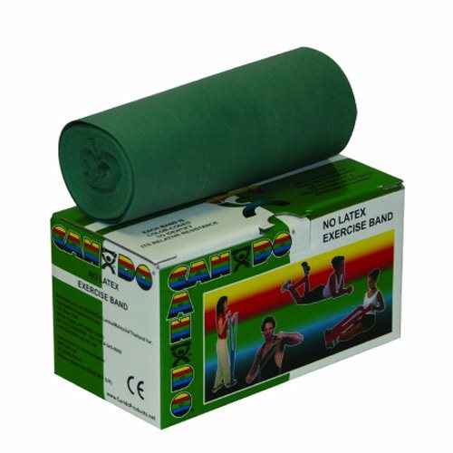 Fabrication Enterprises, Exercise Resistance Band CanDo  Green 5 Inch X 6 Yard Medium Resistance, Count of 1