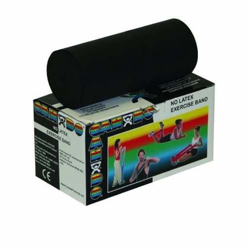 Fabrication Enterprises, Exercise Resistance Band CanDo  Black 5 Inch X 6 Yard X-Heavy Resistance, Count of 1