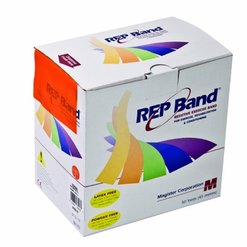 Fabrication Enterprises, Exercise Resistance Band REP Band  Orange 4 Inch X 50 Yard Light Resistance, Count of 1