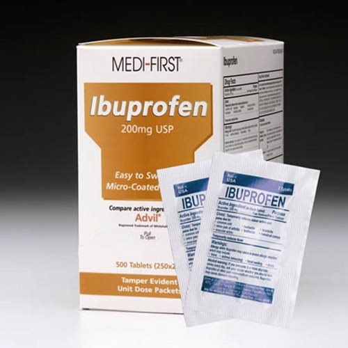 Medique, Pain Relief Medi-First  200 mg Strength Ibuprofen Tablet 250 per Box, Count of 250