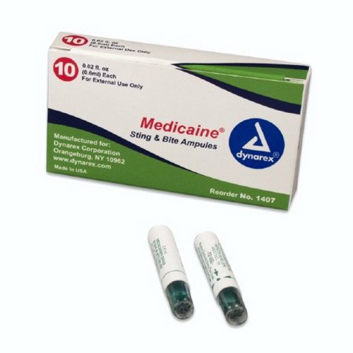 Dynarex, Sting and Bite Relief Topical Swab 6 mL Ampule, Count of 10