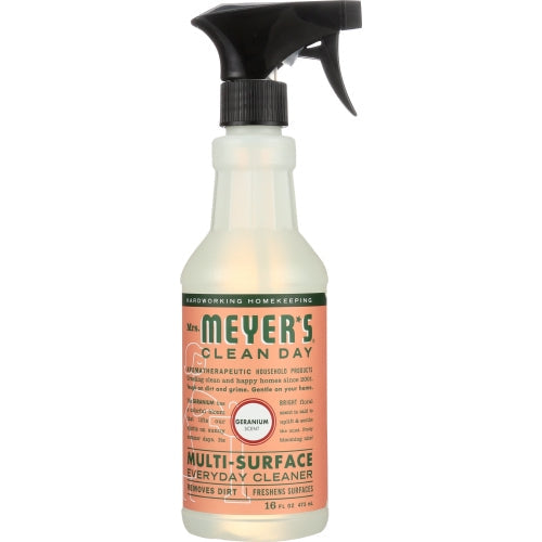 Mrs. Meyer's, Geranium Multi Surface Everyday Cleaner, 16 Oz