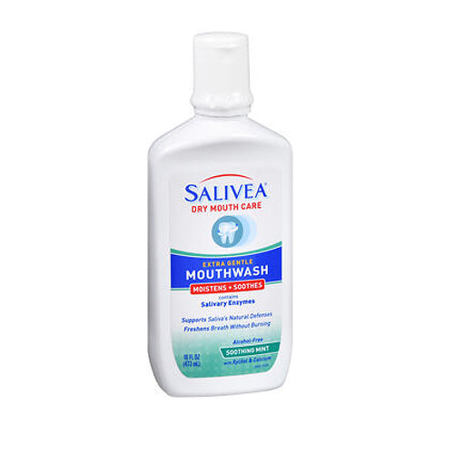 Salivea, Extra Gentle Mouthwash Soothing Mint, 16 Oz