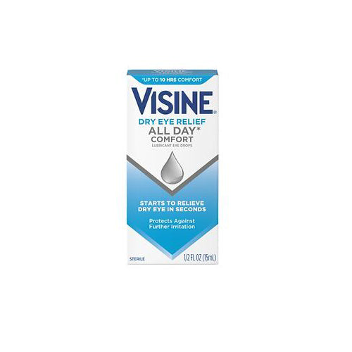 Neutrogena, Visine Dry Eye Relief All Day Comfort Lubricant Eye Drops, 0.5 Oz