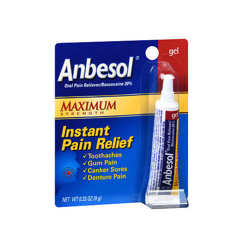 Bronkaid, Instant Pain Relief Gel Maximum Strength, 0.33 Oz