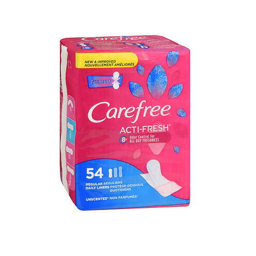 Schick, Acti-Fresh Daily Liners Regular Unscented, 54 Count
