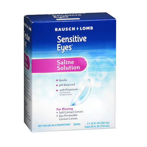 Bausch And Lomb, Gentle Sensitive Eyes Saline Solution, 24 Oz