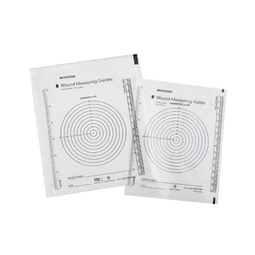 McKesson, McKesson Nonsterile Plastic Wound Measuring Guide 5 x 7 Inch, Count of 100