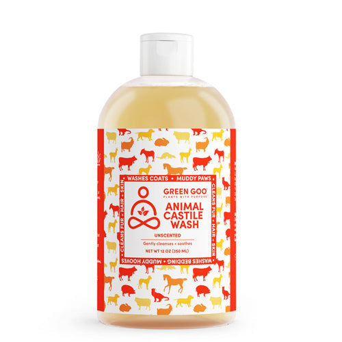 Green Goo, Animal Castile Wash Unscented, 12 Oz