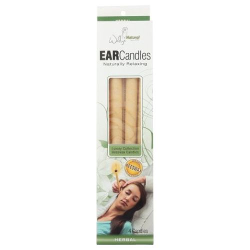 Wallys Natural Products, All Natural Beeswax Candle, HERBAL, 4 PACK