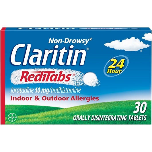 Claritin RediTabs Allergy Relief, Loratadine 10 mg, antihistamine - 30 count