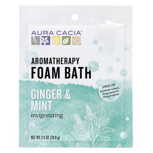 Aura Cacia, Aromatherapy Foam Bath, Ginger Mint 2.5 oz