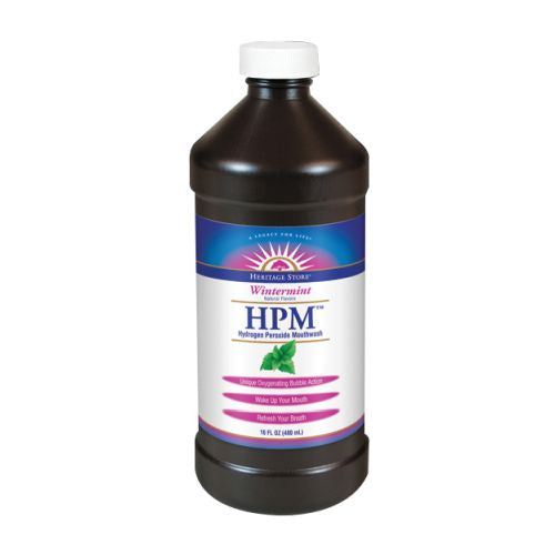 Heritage Store, Hydrogen Peroxide Mouthwash, Mint 16 OZ