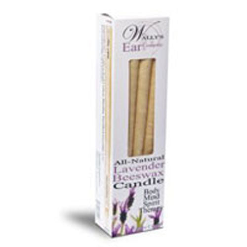 Wallys Natural Products, All Natural Beeswax Candle, Lavender 4 pkt