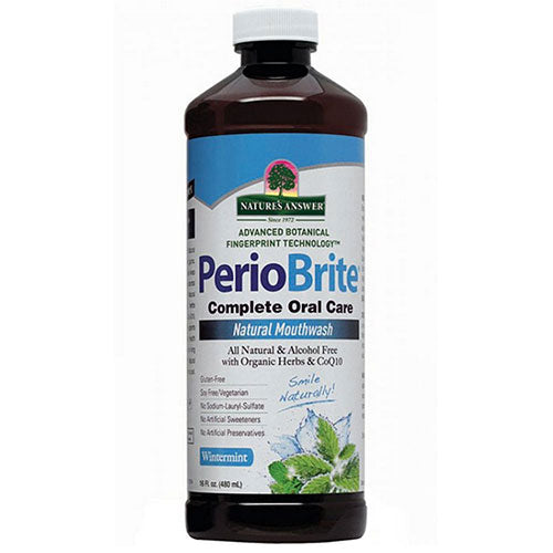 Nature's Answer, Periowash Alcohol-free Mouthwash, Wintermint 16 oz