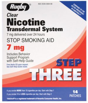 Nicotine Patches, Step 3, 7 mg - 14 count