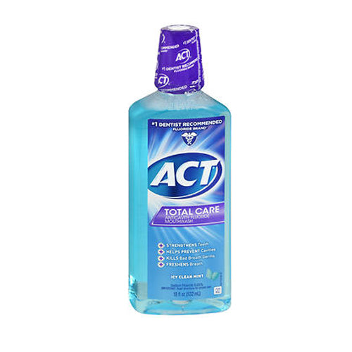 Act, Act Total Care Anticavity Fluoride Mouth Wash, Icy Clean Mint 18 oz